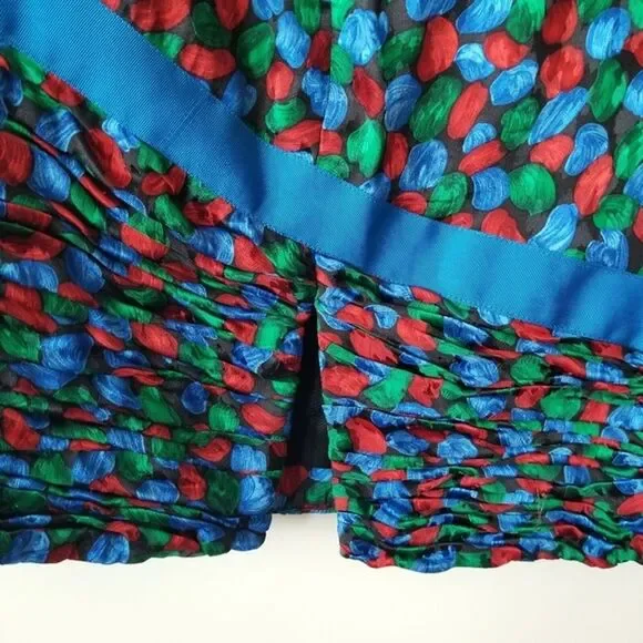 Vintage Raul Blano Silk Skirt Jacket Set size 14 - Picture 10 of 12